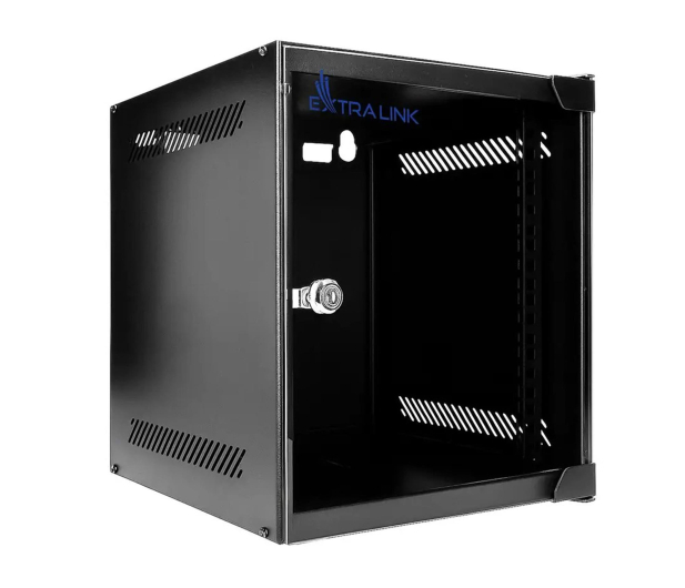 ExtraLink Lite 6U 10" 280X310 Czarna wisząca - 1484057 - zdjęcie